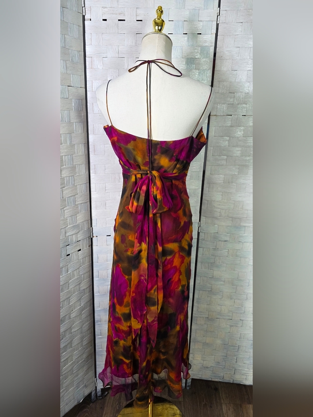 Vntg. CACHE Midi Sundress - Picture 3 of 11